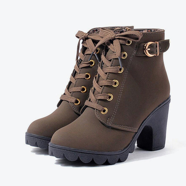 Sarah Express Cross Strappy Suede Martin Ankle Boots