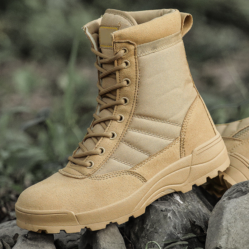Sarah Express Unisex Tactical Desert Combat Boots Sand