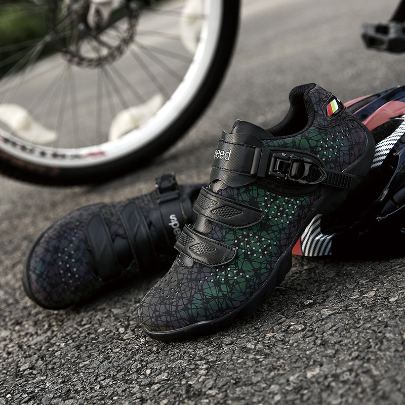 Sarah Express Camo Pattern Road Cycling Shoes
