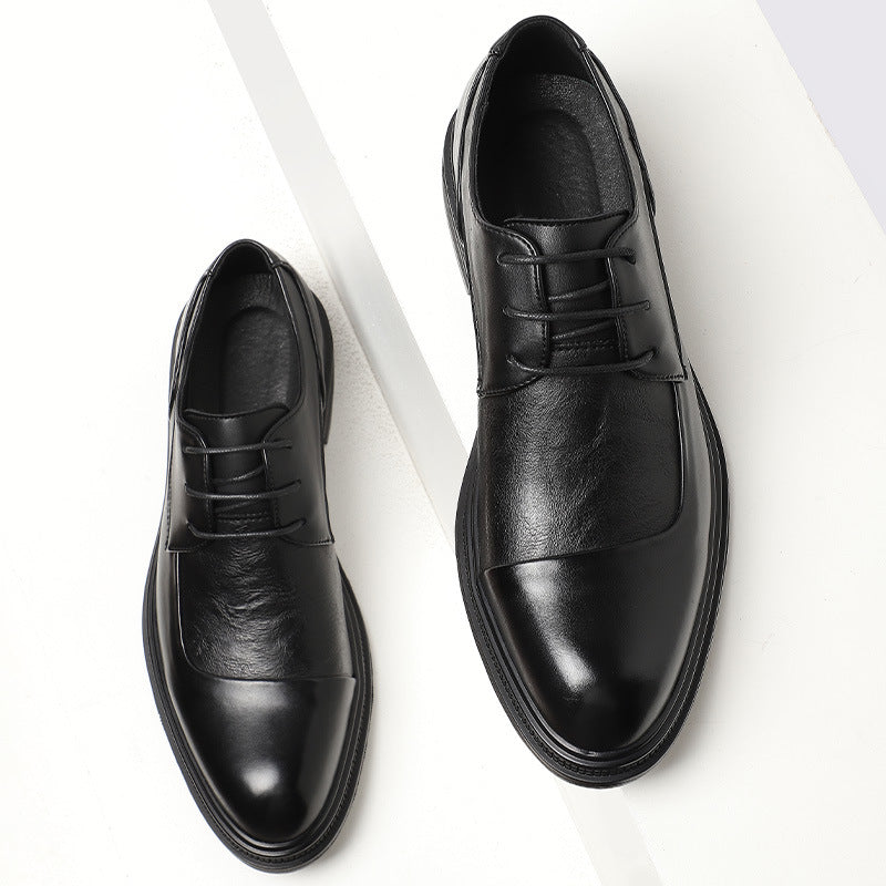 Sarah Express Men's British Style Pointed Dress Shoes