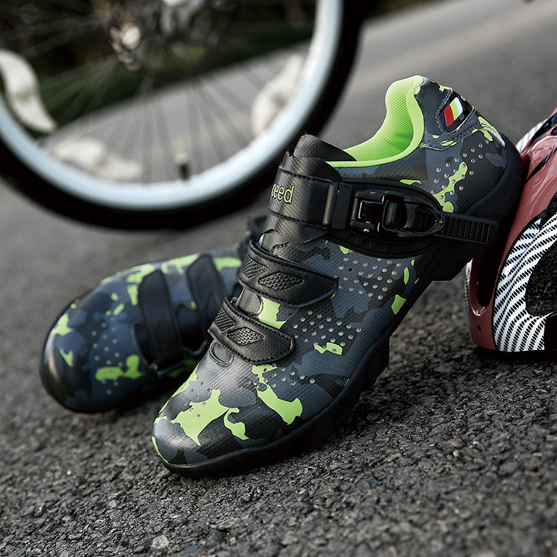 Sarah Express Camo Pattern Road Cycling Shoes