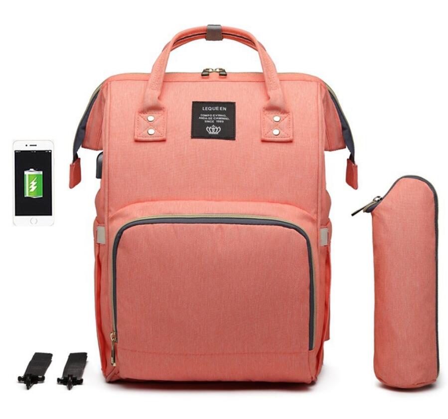 Sarah Express Waterproof Diaper Bag Backpack with USB Port