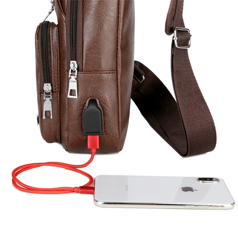 Sarah Express USB Charging Chest Messenger Bag