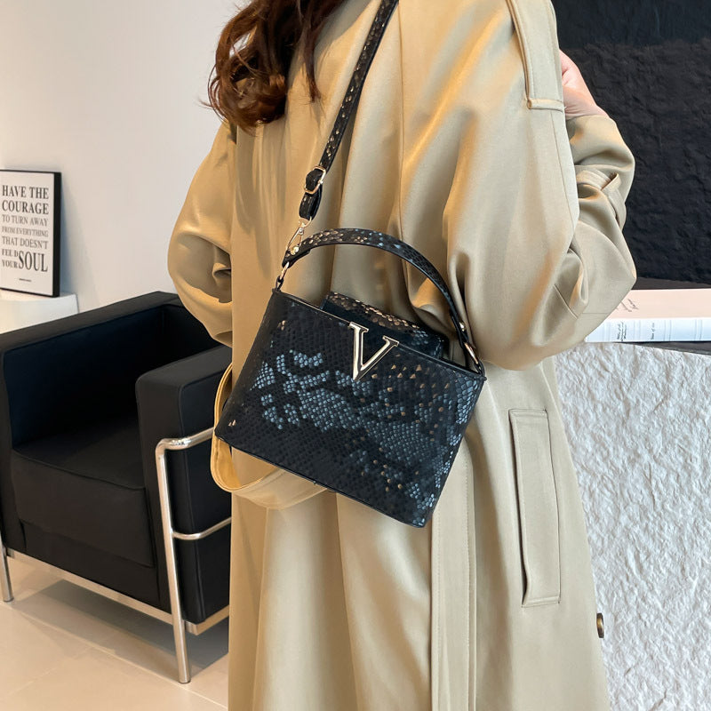 Sarah Express Structured Patchwork PU Leather Crossbody Bag