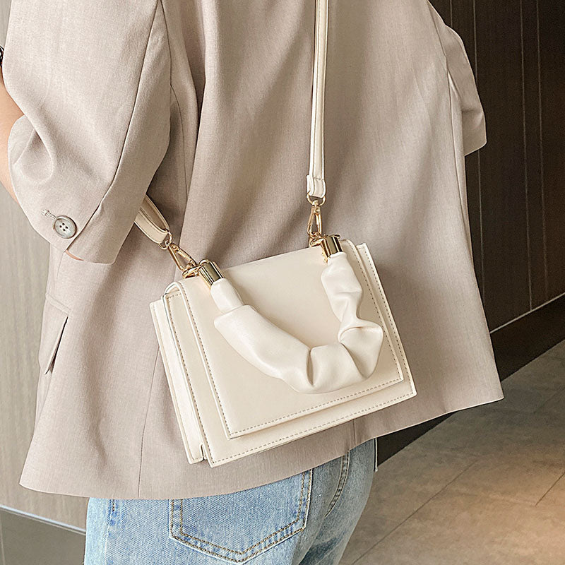 Sarah Express Ruched Handle Structured Messenger Bag