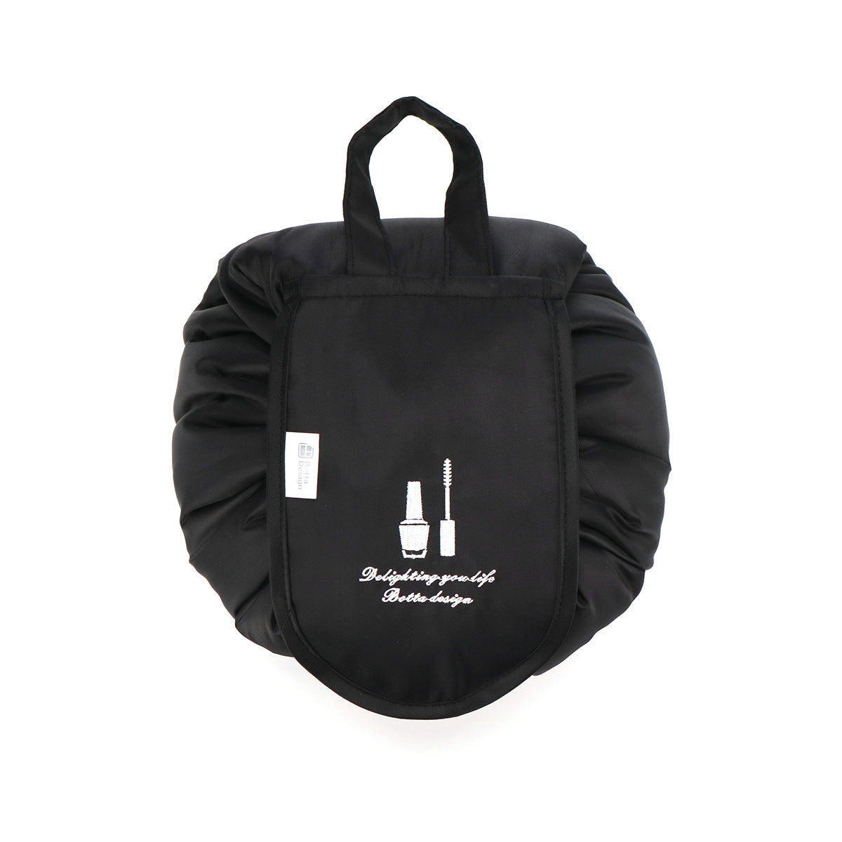 Sarah Express Portable Drawstring Travel Makeup Storage Bag Black