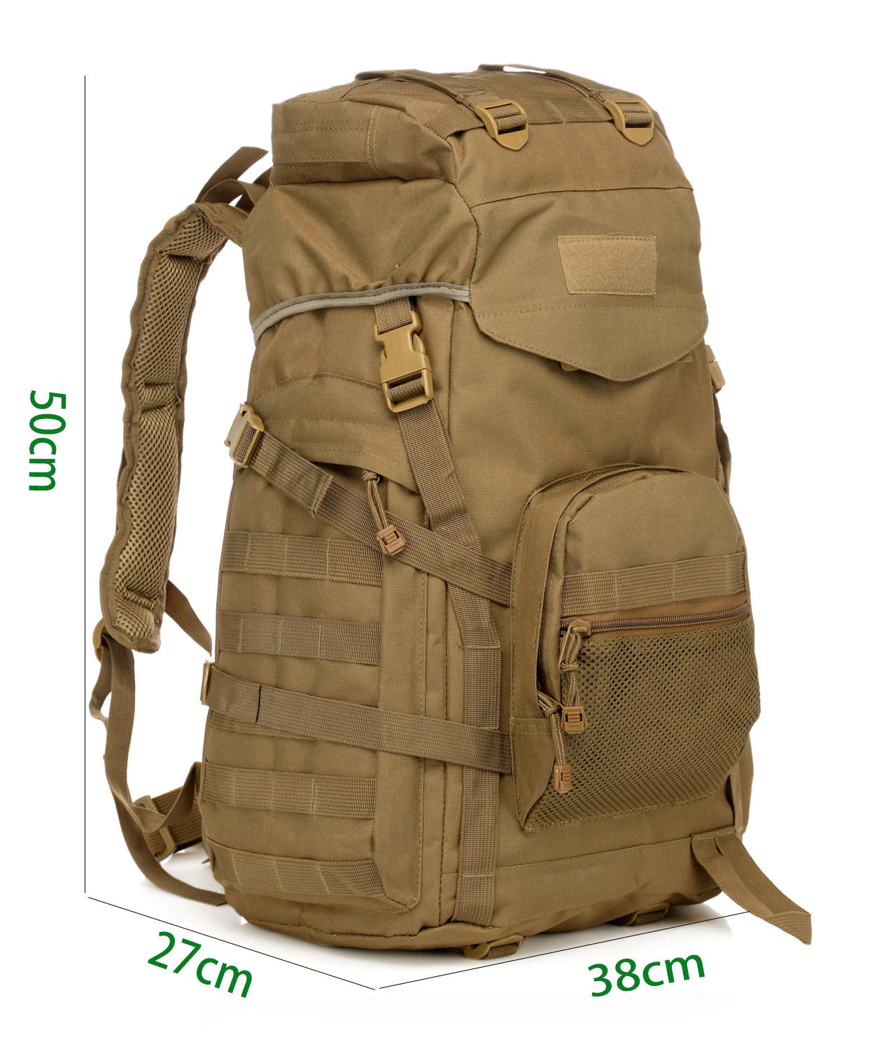Sarah Express 60L Tactical Camouflage Hiking Travel Backpack Mud Color