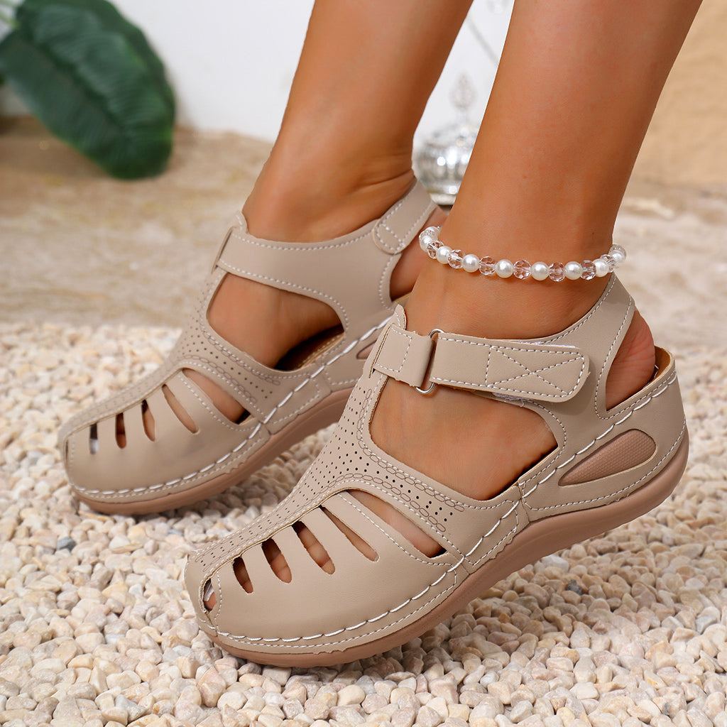 Sarah Express Roman Style Platform Wedge Sandals