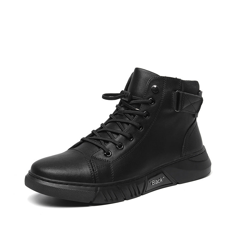 Sarah Express Men's High-Top Leather Martin Boots