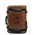 Sarah Express Canvas Laptop Backpack Travel School Bag Khaki