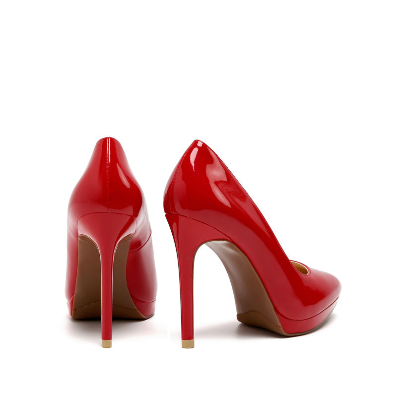 Sarah Express Pointed Toe Stiletto Platform Dress Heels