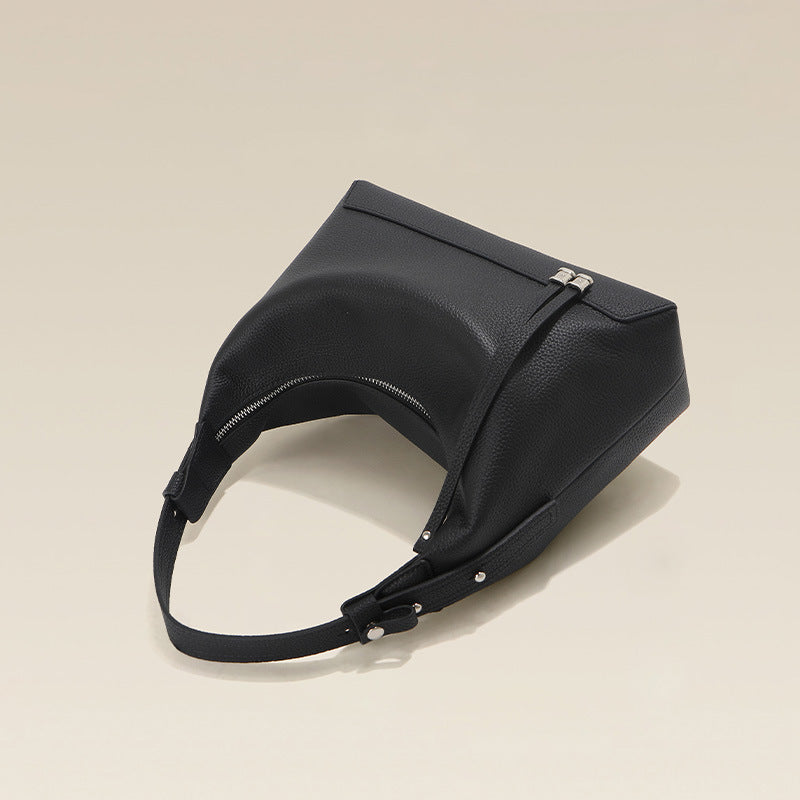 Sarah Express Minimalist Leather Dumpling Shoulder Bag