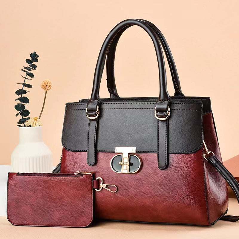 Sarah Express Two-Piece PU Leather Shoulder Bag Set