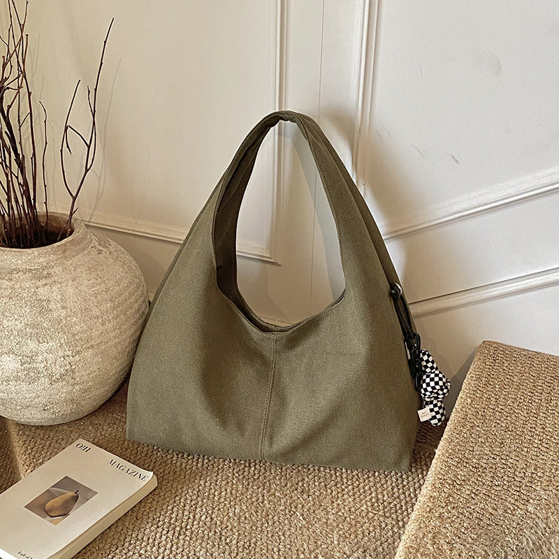 Sarah Express Casual Canvas Patchwork Shoulder Bag
