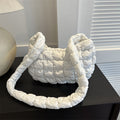 Sarah Express Nylon Dumpling Crossbody Shoulder Bag White Free Size