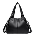 Sarah Express Urban Simplicity Soft Shoulder Tote Bag Black