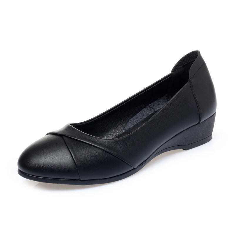 Sarah Express Minimalist Round Toe Low Heel Flats