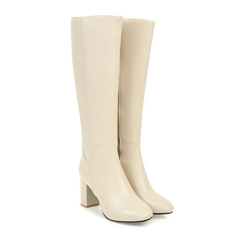 Sarah Express Over-the-Knee Chunky Block Heel Boots