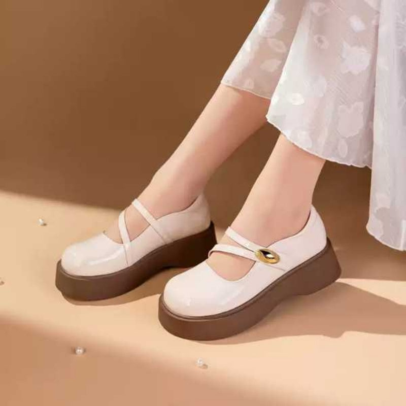 Sarah Express Vintage Platform Mary Jane Flats
