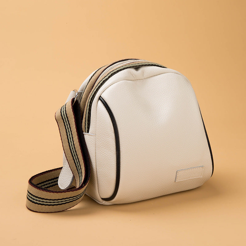 Sarah Express Small Cowhide Square Crossbody Handbag