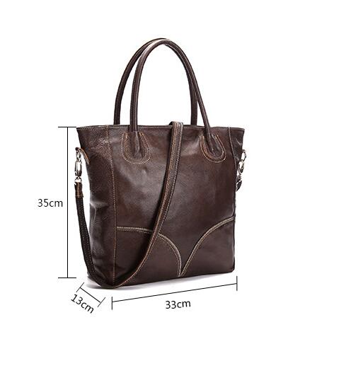 Sarah Express Large Capacity Leather Tote Handbag