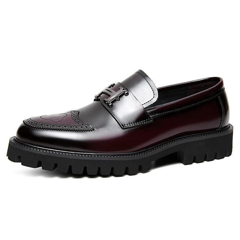 Sarah Express Men's Matte Leather Business Loafers