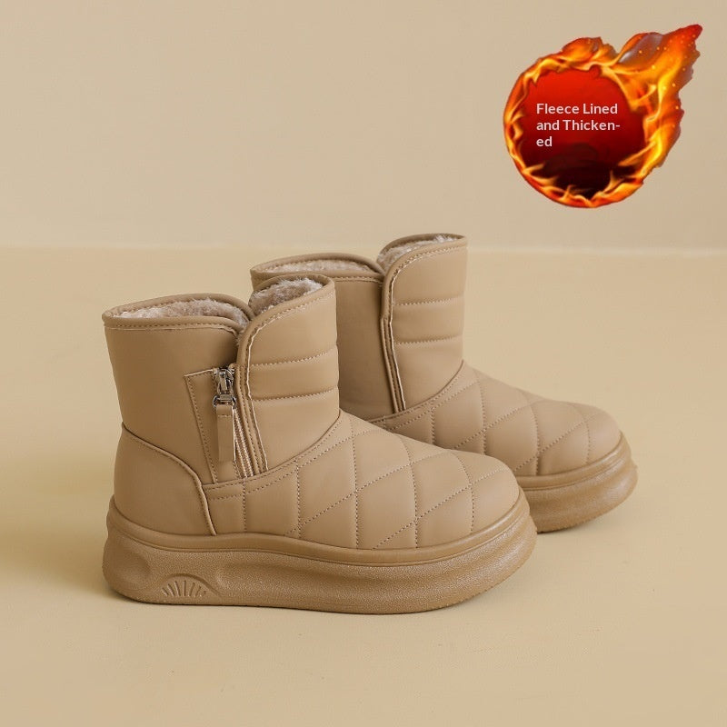 Sarah Express Fleece-Lined Quilted Winter Snow Boots