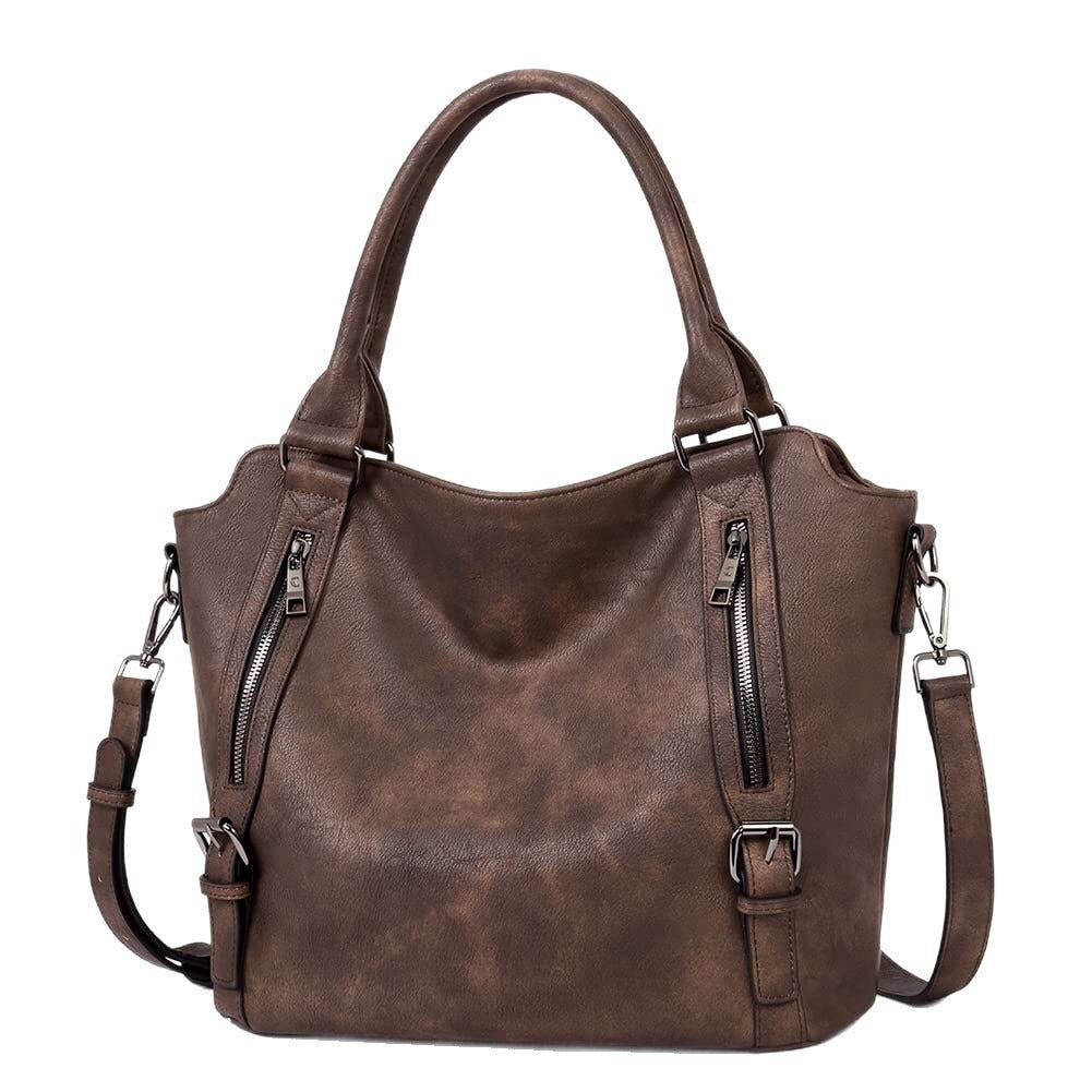 Sarah Express Spacious Vertical PU Leather Crossbody Handbag