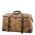 Sarah Express Canvas Travel Handbag with Leather Accents Khaki