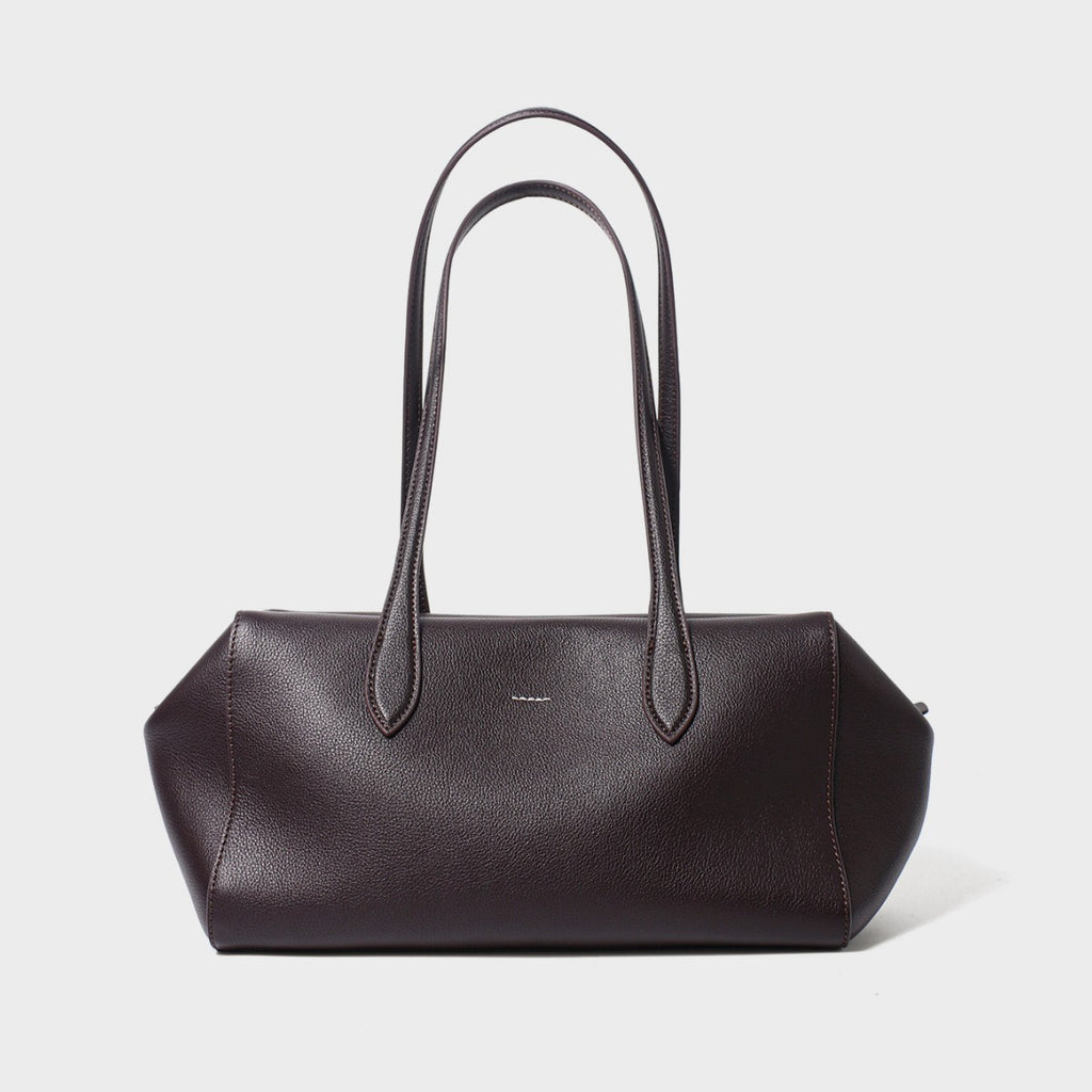 Sarah Express Solid Leather Tote Business Commuter Handbag