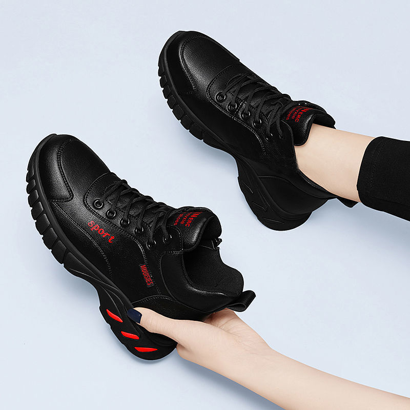 Sarah Express Women's Minimalist Non-Slip Platform Sneakers