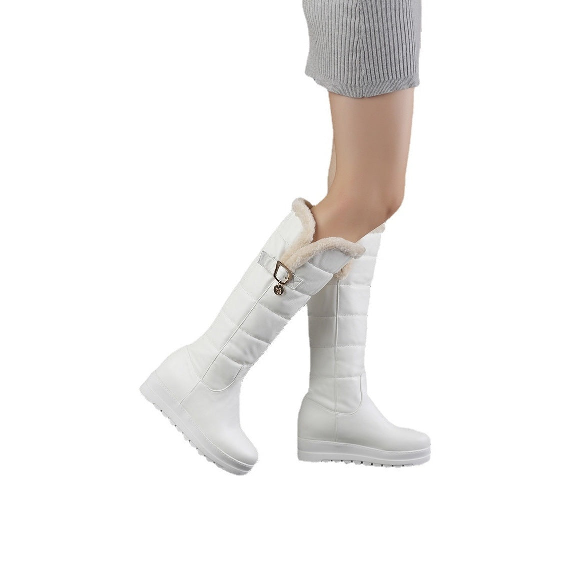 Sarah Express Women's Winter Warm Wedge Cotton Boots