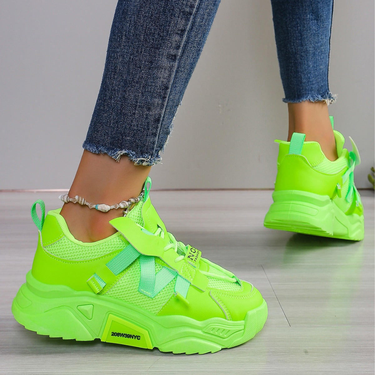 Sarah Express Platform Mesh Dad Sneakers