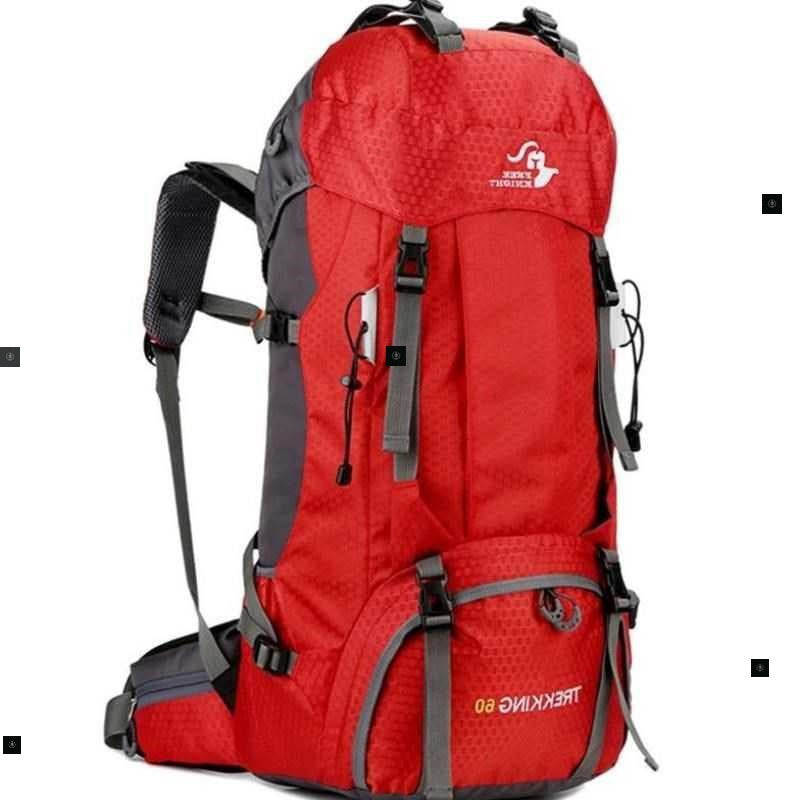 Sarah Express 60L Waterproof Hiking Travel Backpack New magenta