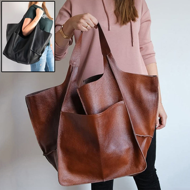 Sarah Express Vintage Large Capacity Soft Tote Bag