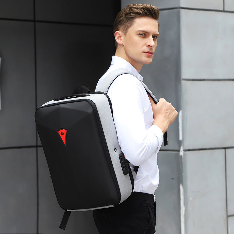 Sarah Express Alloy Frame Hard Shell Tech Backpack