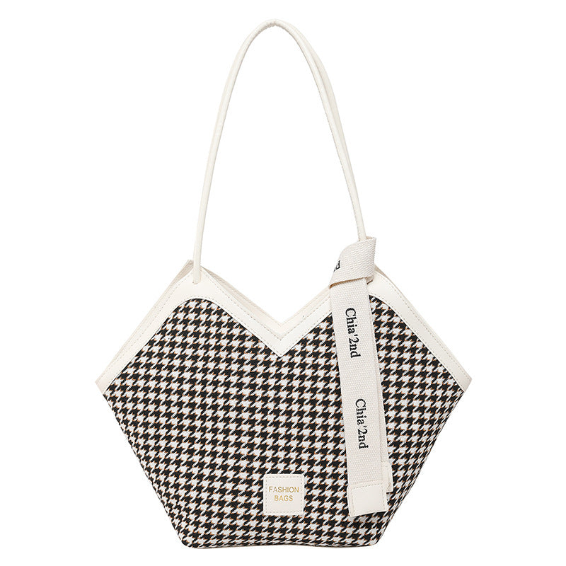 Sarah Express Patchwork PU Leather Crossbody Shoulder Bag