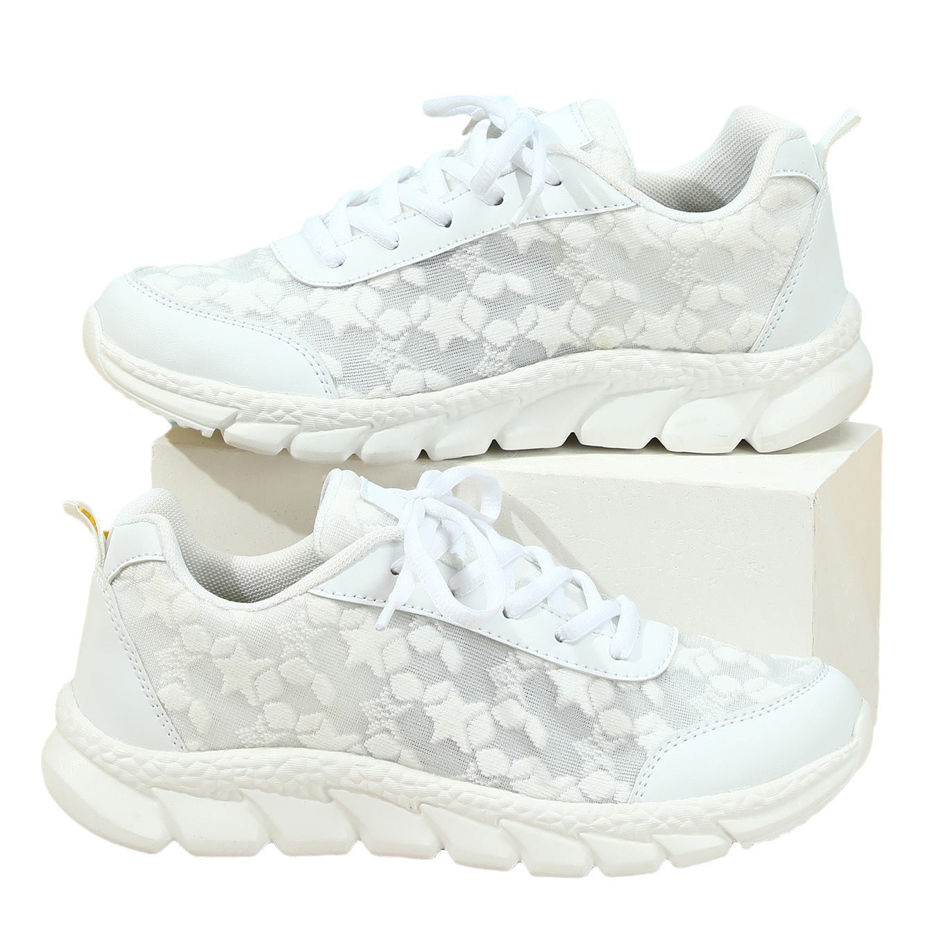 Sarah Express Women's Breathable Lace-Up Casual Sneakers