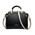 Sarah Express Retro Contrast Color Small Handbag Black