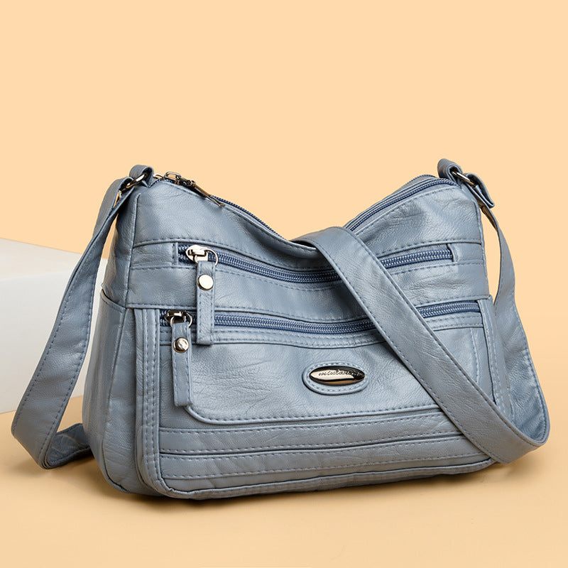 Sarah Express Lightweight Soft PU Crossbody Shoulder Bag