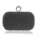 Sarah Express Diamond-Studded Evening Clutch Bag Black