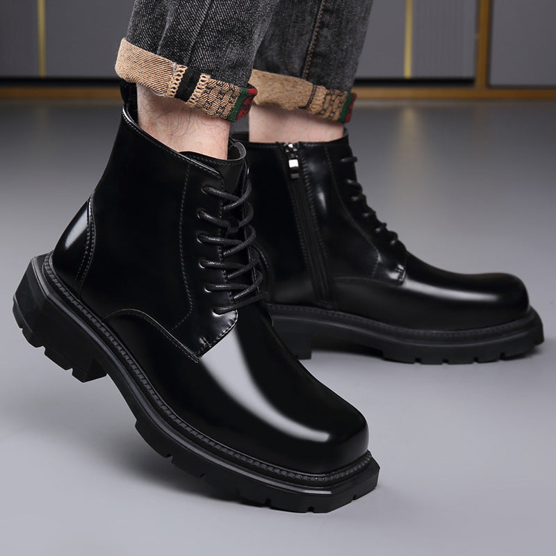 Sarah Express Women's Insulated Side Zipper Wedge Boots