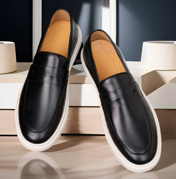 Sarah Express Breathable British Style Men's Loafers Black