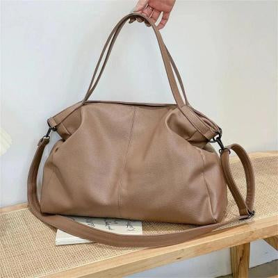 Sarah Express Soft Surface Casual Tote Messenger Bag Khaki
