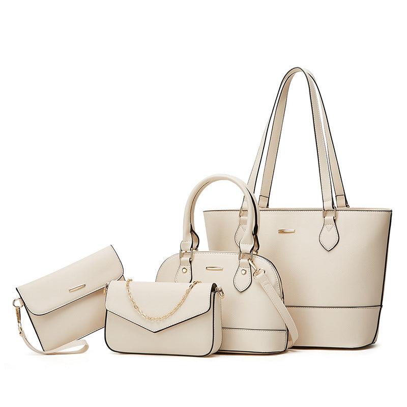 Sarah Express Structured PU Leather Tote Bag Set