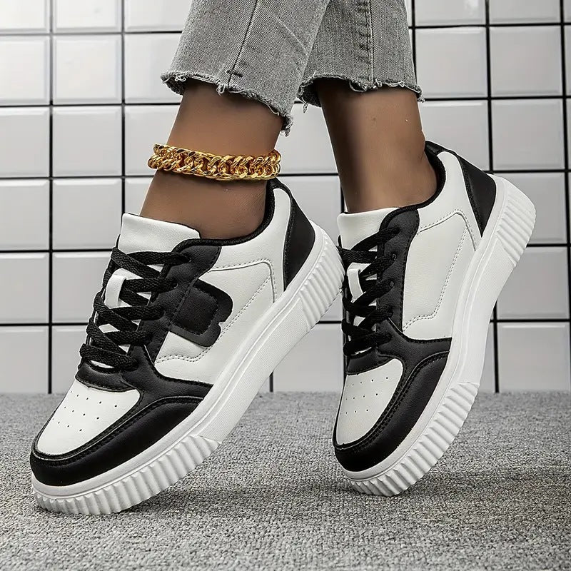 Sarah Express Women's Sporty Breathable Mesh Patchwork Sneakers