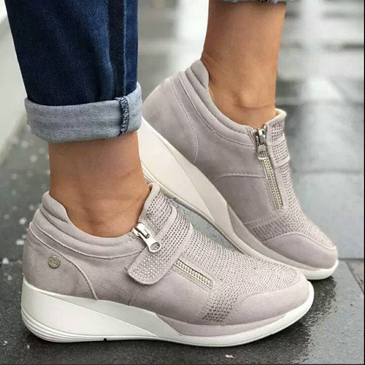 Sarah Express Rhinestone Canvas Platform Mary Jane Sneakers