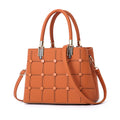 Sarah Express Structured Rivet Detail Handbag Earth yellow
