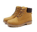 Sarah Express Lace Up Martin Ankle Boots Yellow