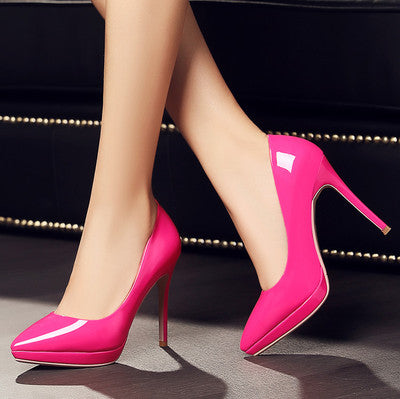 Sarah Express Pointed Toe Stiletto Platform Heels